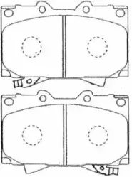 Комплект тормозных колодок, дисковый тормоз AISIN купить